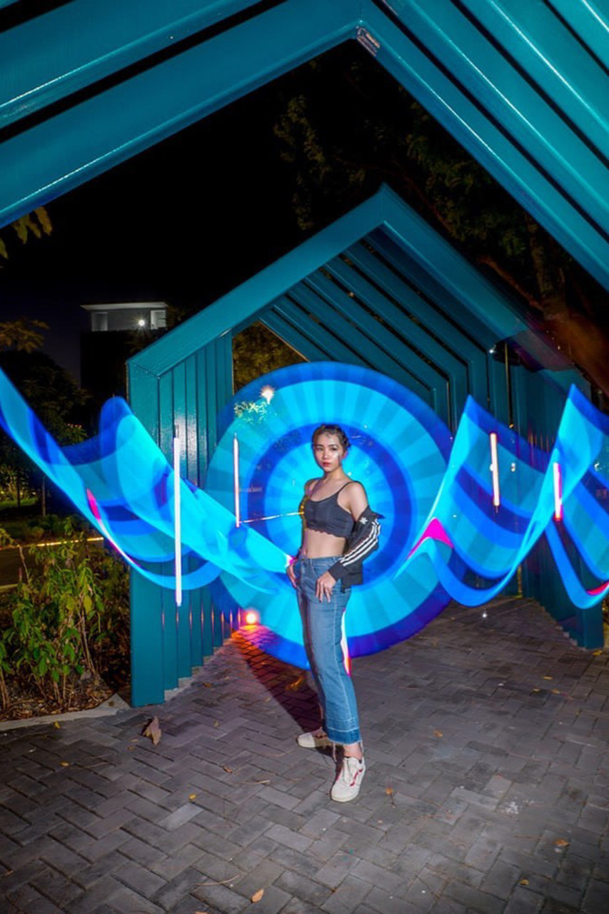 Artistic Indoor Light Painting