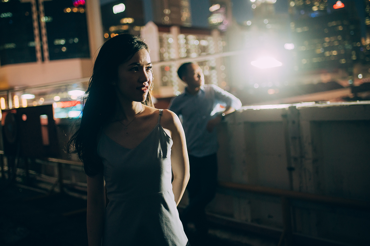 Night Urban Street Portrait with Cole