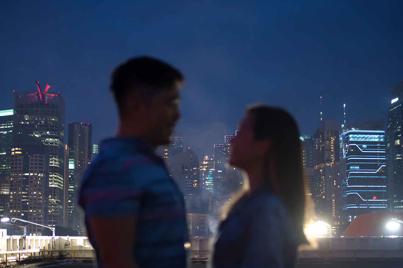 Night Urban Street Portrait with Cole